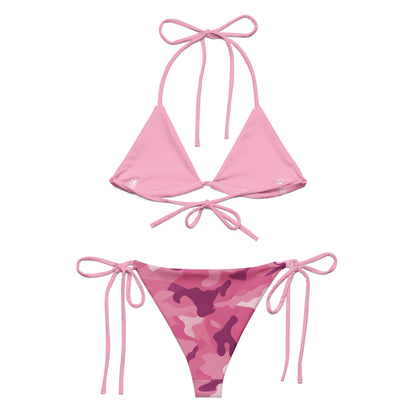 String Bikini Set Camouflage Pink | Eco-Friendly Dazz'Up Store