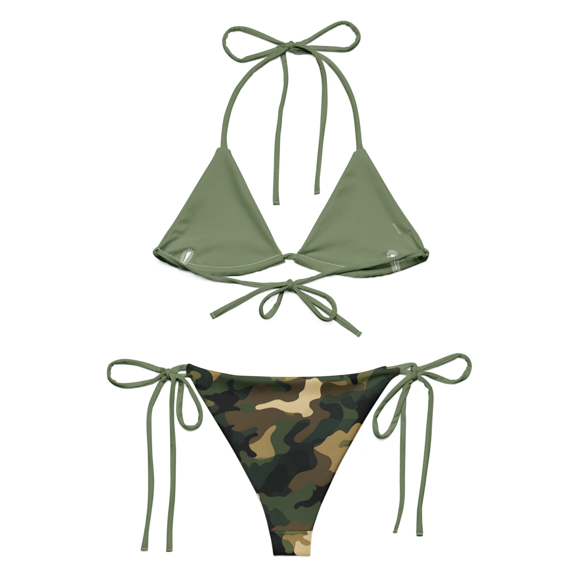 String Bikini Set | Camouflage Green | Eco-Friendly Dazz'Up Store