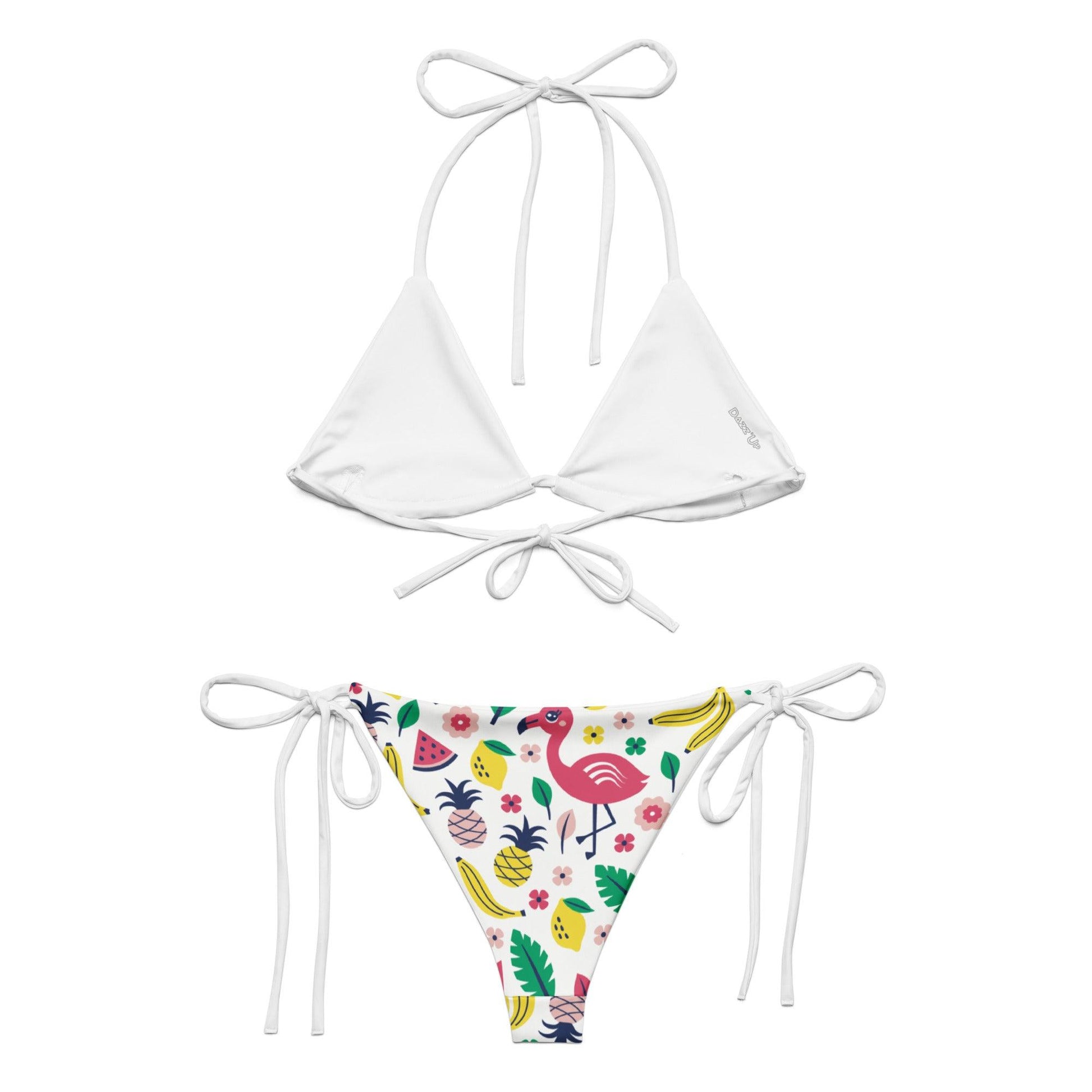 Summer Flamingo String Bikini | Eco-Friendly Dazz'Up Store