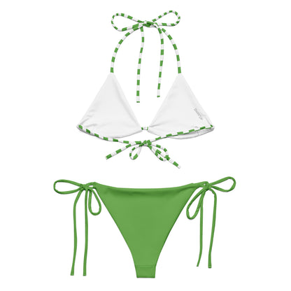 String Bikini Set | Checkered top | Green Dazz'Up Store