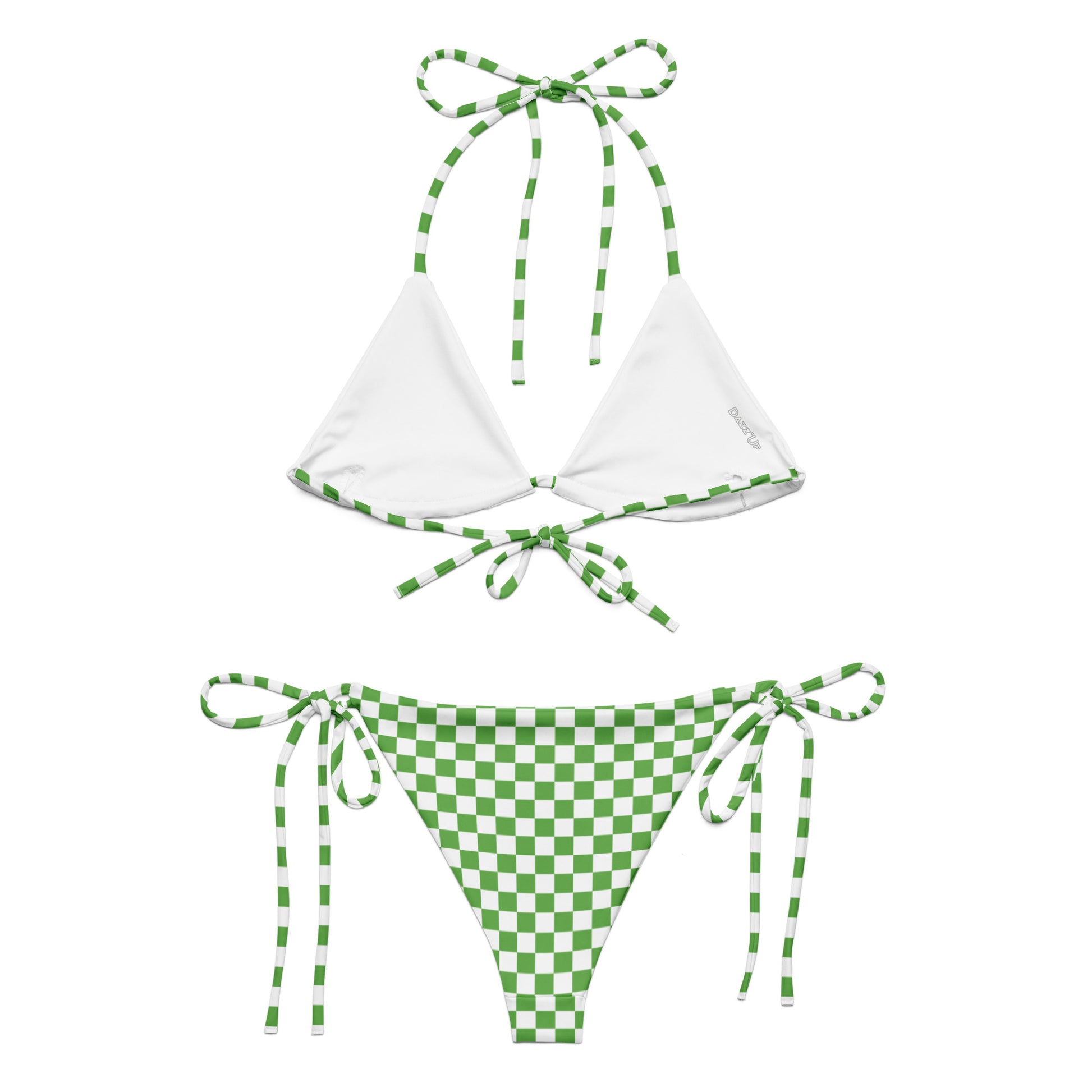 String Bikini Set | Checkered | Green Dazz'Up Store