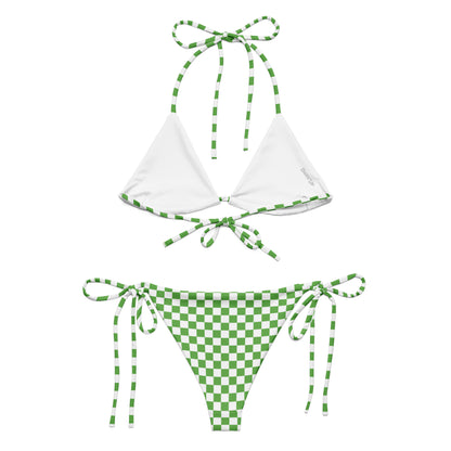 String Bikini Set | Checkered | Green Dazz'Up Store