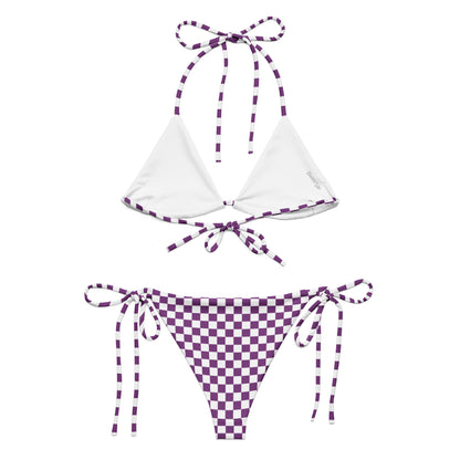 String Bikini Set | Checkered | Purple Dazz'Up Store