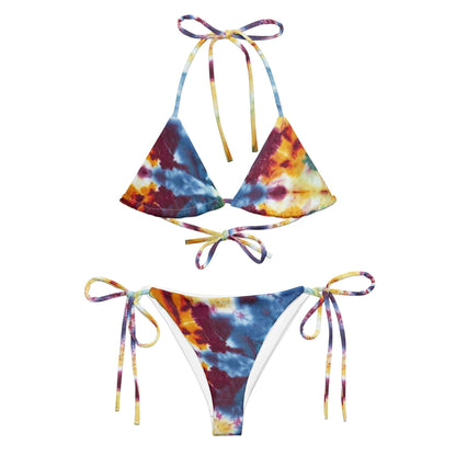 Multicolor Tie-Dye String Bikini Set Dazz'Up Store