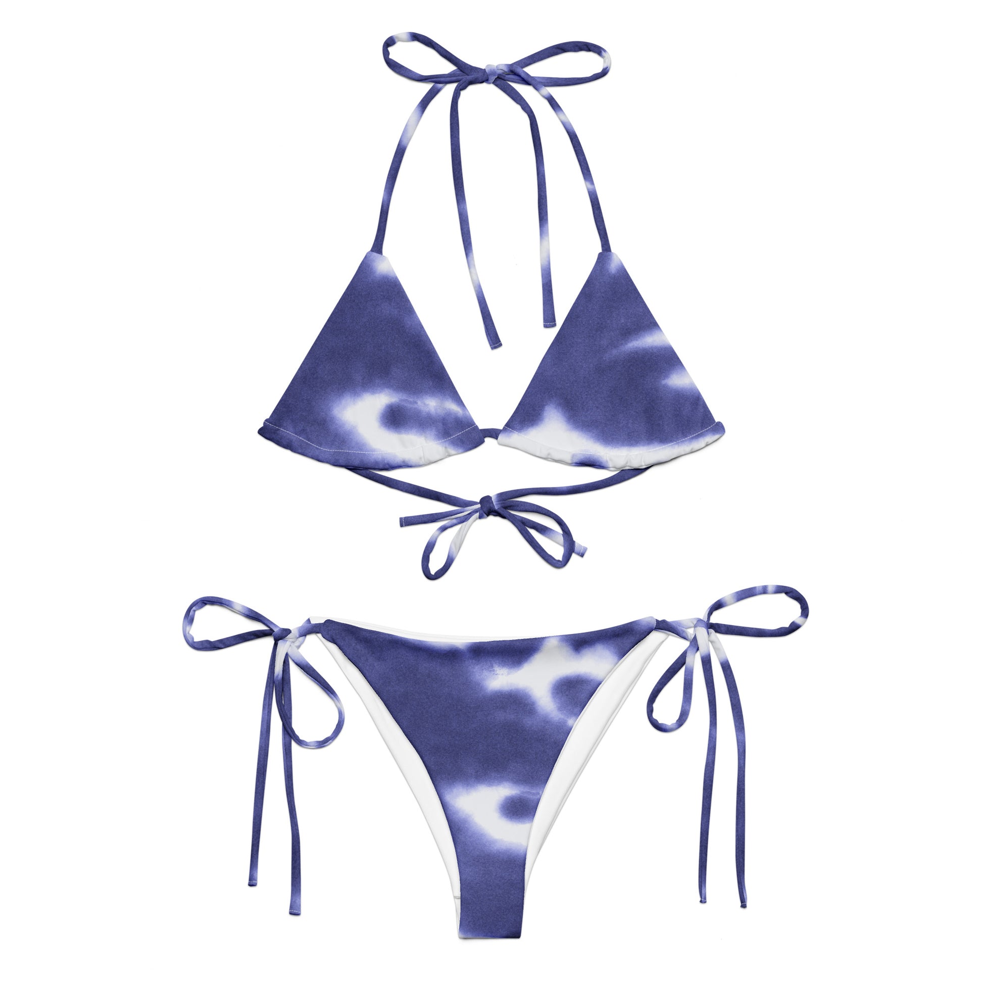 Blue Tie-Dye String Bikini | Eco-Friendly Dazz'Up Store