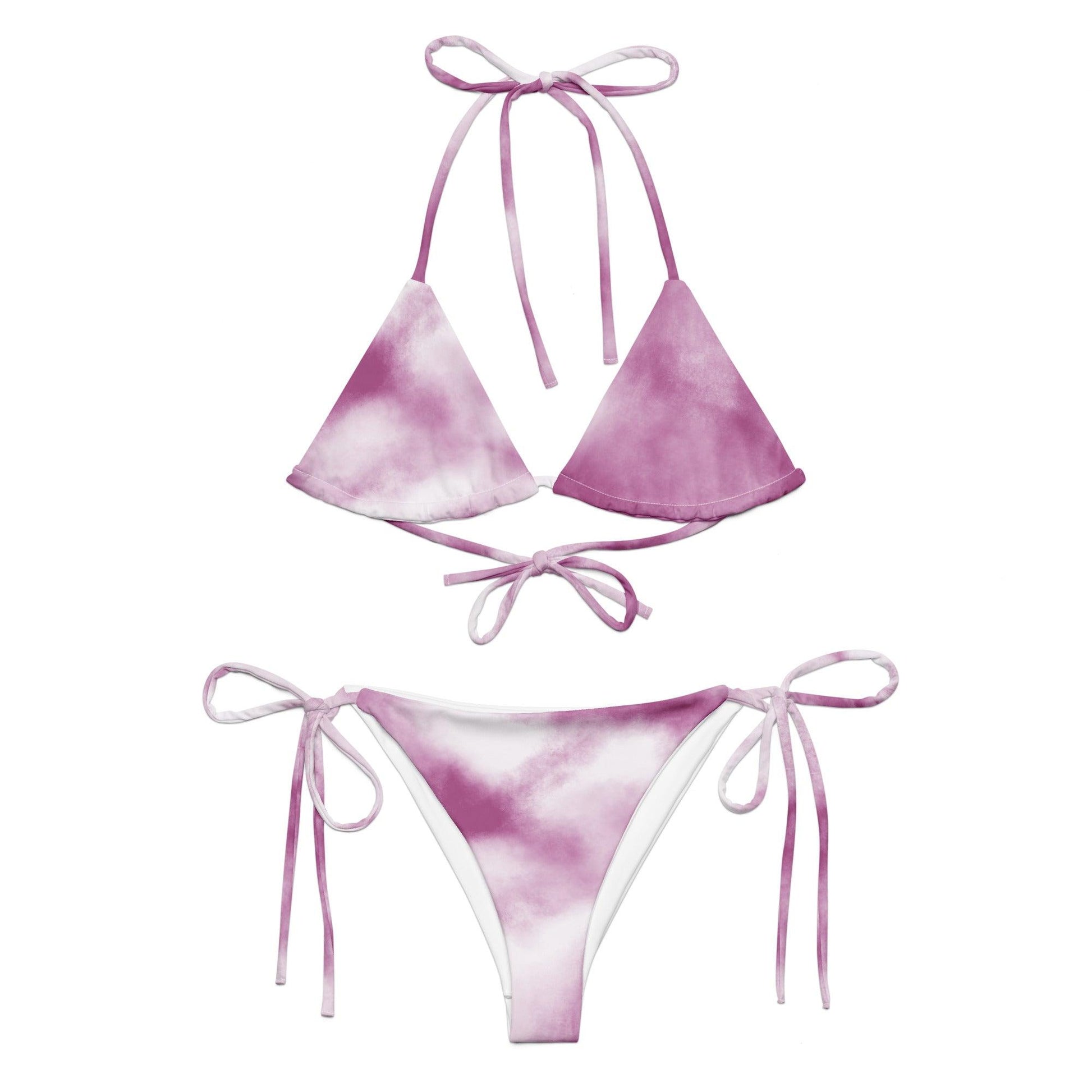 Purple Tie-Dye String Bikini Set | Eco-Friendly Dazz'Up Store