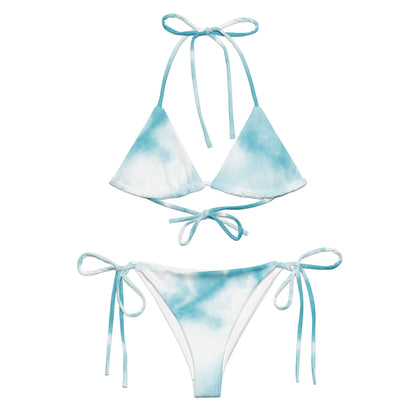 Sky Blue Tie-Dye String Bikini Set Dazz'Up Store