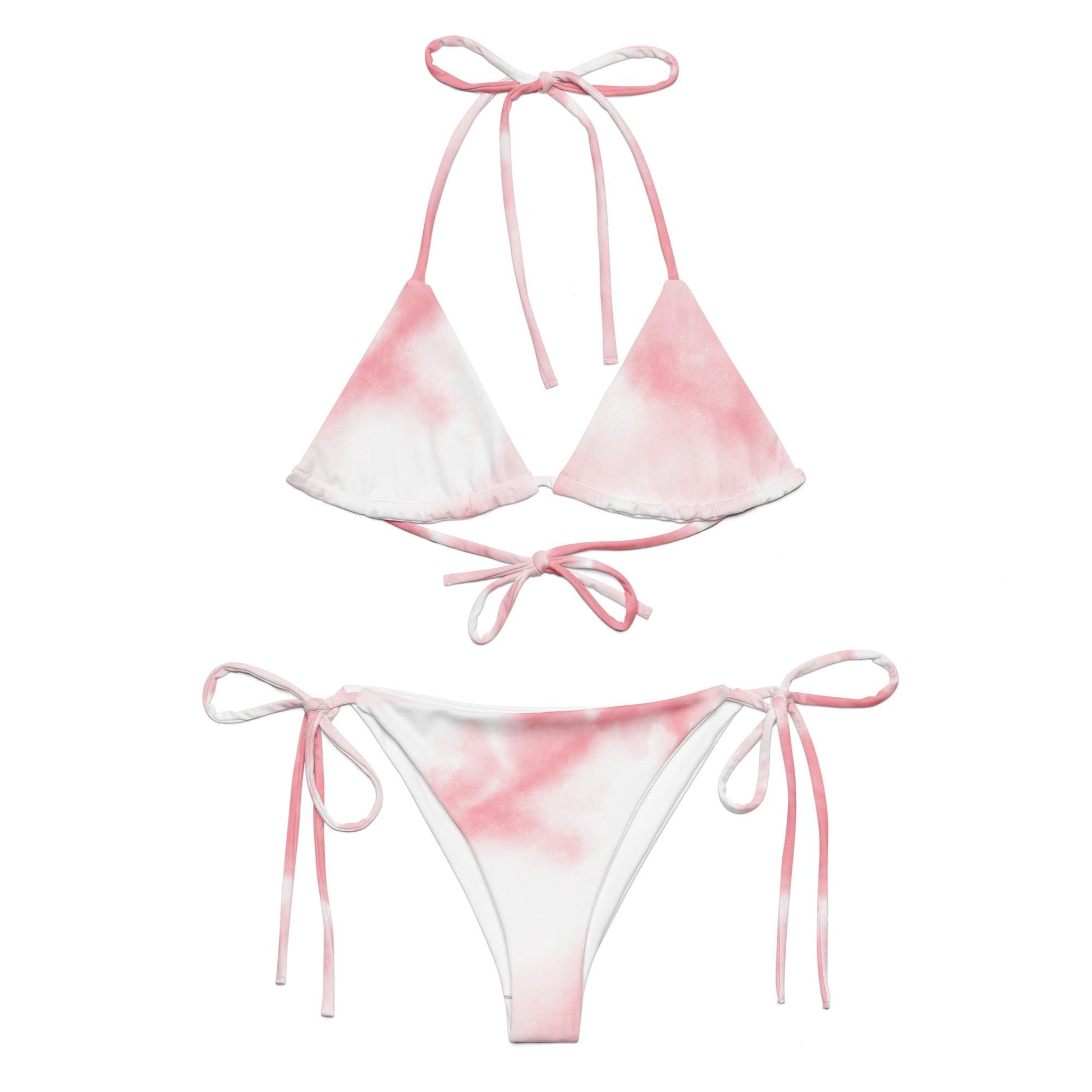 Pink Tie-Dye String Bikini Set Dazz'Up Store