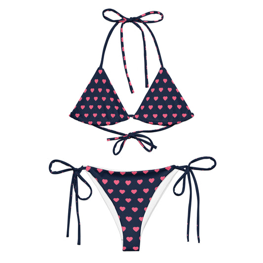 Pink Heart String Bikini Set | Eco-Friendly Dazz'Up Store