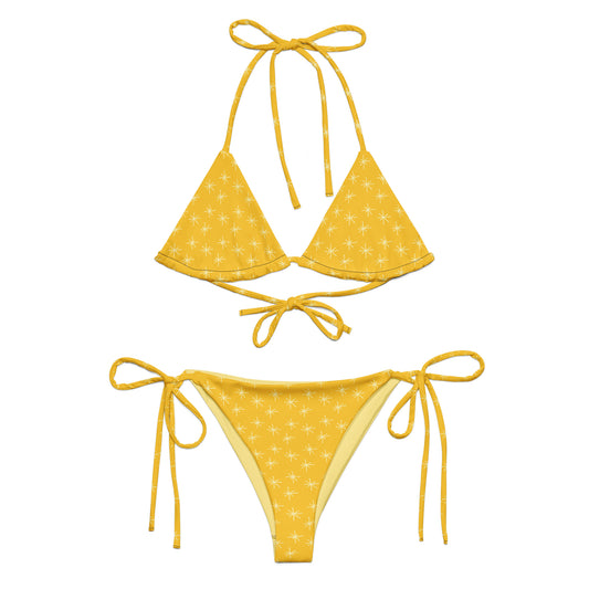 Yellow Spark String Bikini Set | Eco-Friendly Dazz'Up Store