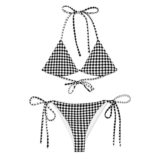 Damier String Bikini Set | Eco-Friendly Dazz'Up Store