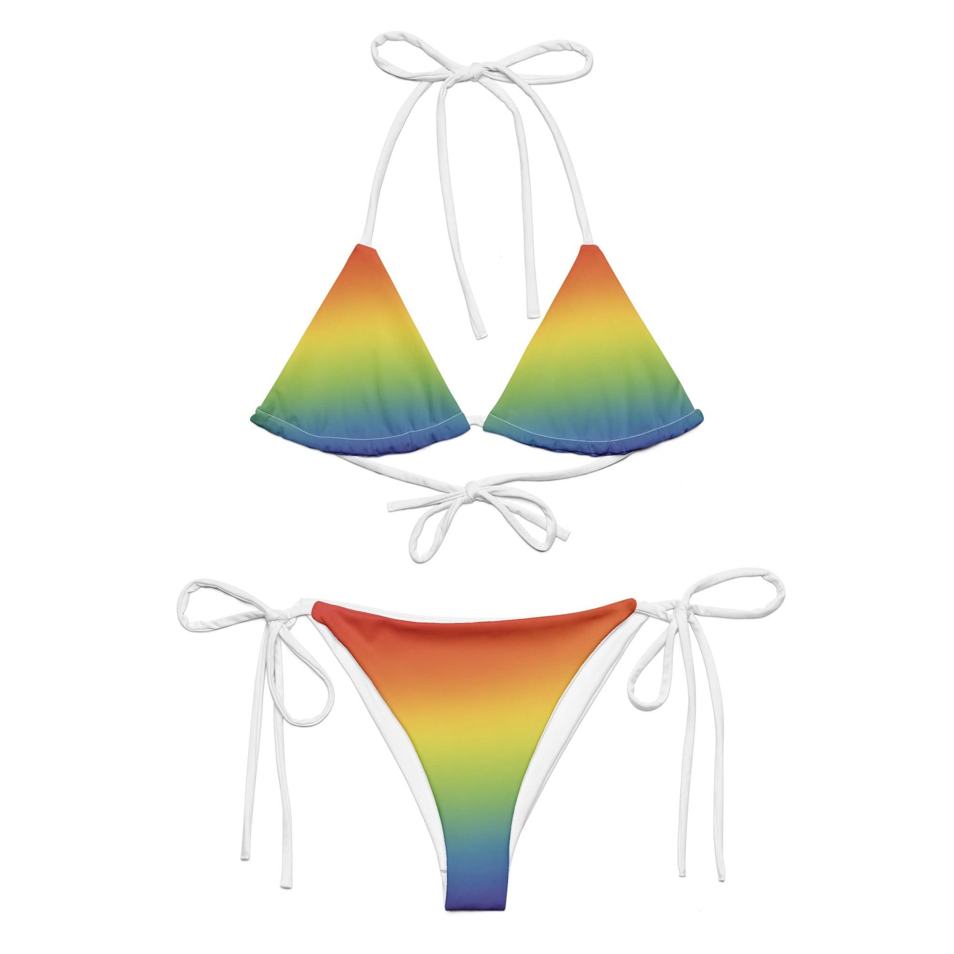 Rainbow String Bikini Set | Eco-Friendly Dazz'Up Store