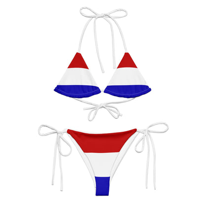 Netherland Flag String Bikini Set | Eco-Friendly Dazz'Up Store