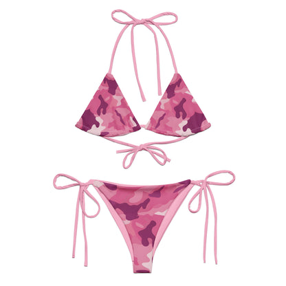 String Bikini Set Camouflage Pink | Eco-Friendly Dazz'Up Store