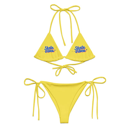 Yellow « Skate Vibes » Bikini Set | Eco-Friendly Dazz'Up Store