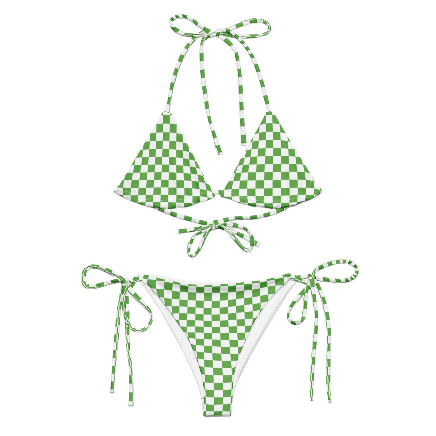 String Bikini Set | Checkered | Green Dazz'Up Store