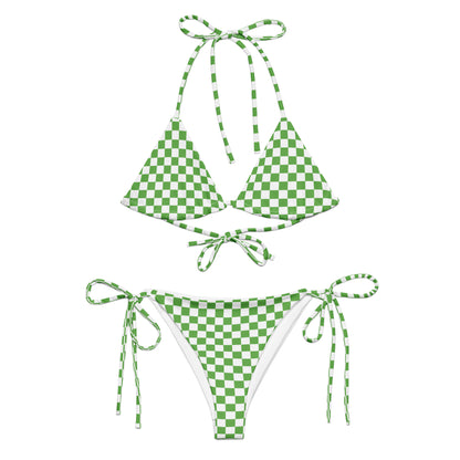 String Bikini Set | Checkered | Green Dazz'Up Store