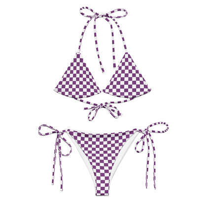 String Bikini Set | Checkered | Purple Dazz'Up Store