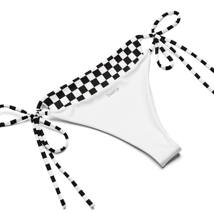 String Bikini Set | Checkered top | Black Dazz'Up Store