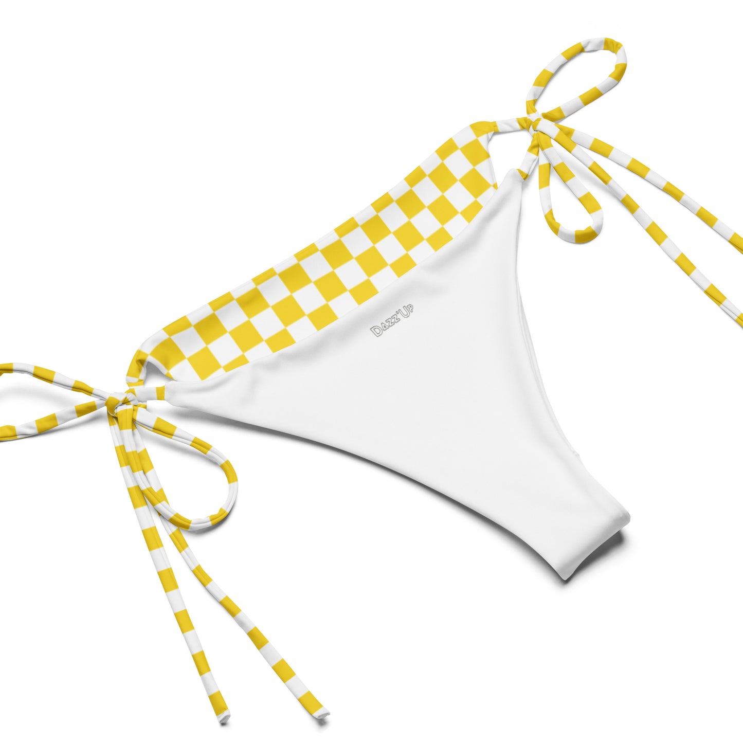 String Bikini Set | Checkered | Yellow Dazz'Up Store