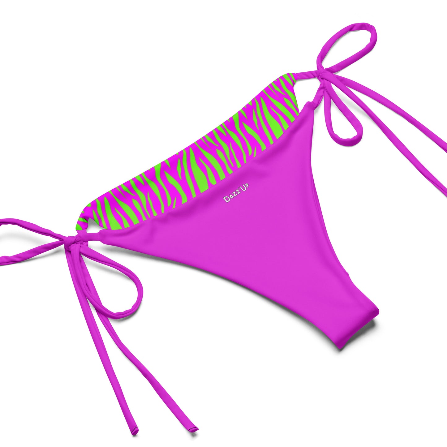 String Bikini Set | Zebra | Purple & Green Dazz'Up Store