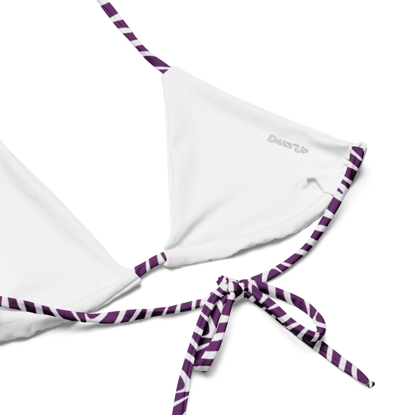 Purple Zebra String Bikini Set | Eco-Friendly Dazz'Up Store