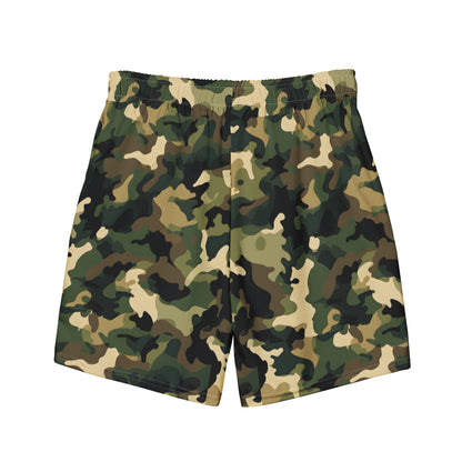 Camouflage Green Swim Shorts | Eco-Friendly Dazz'Up Store