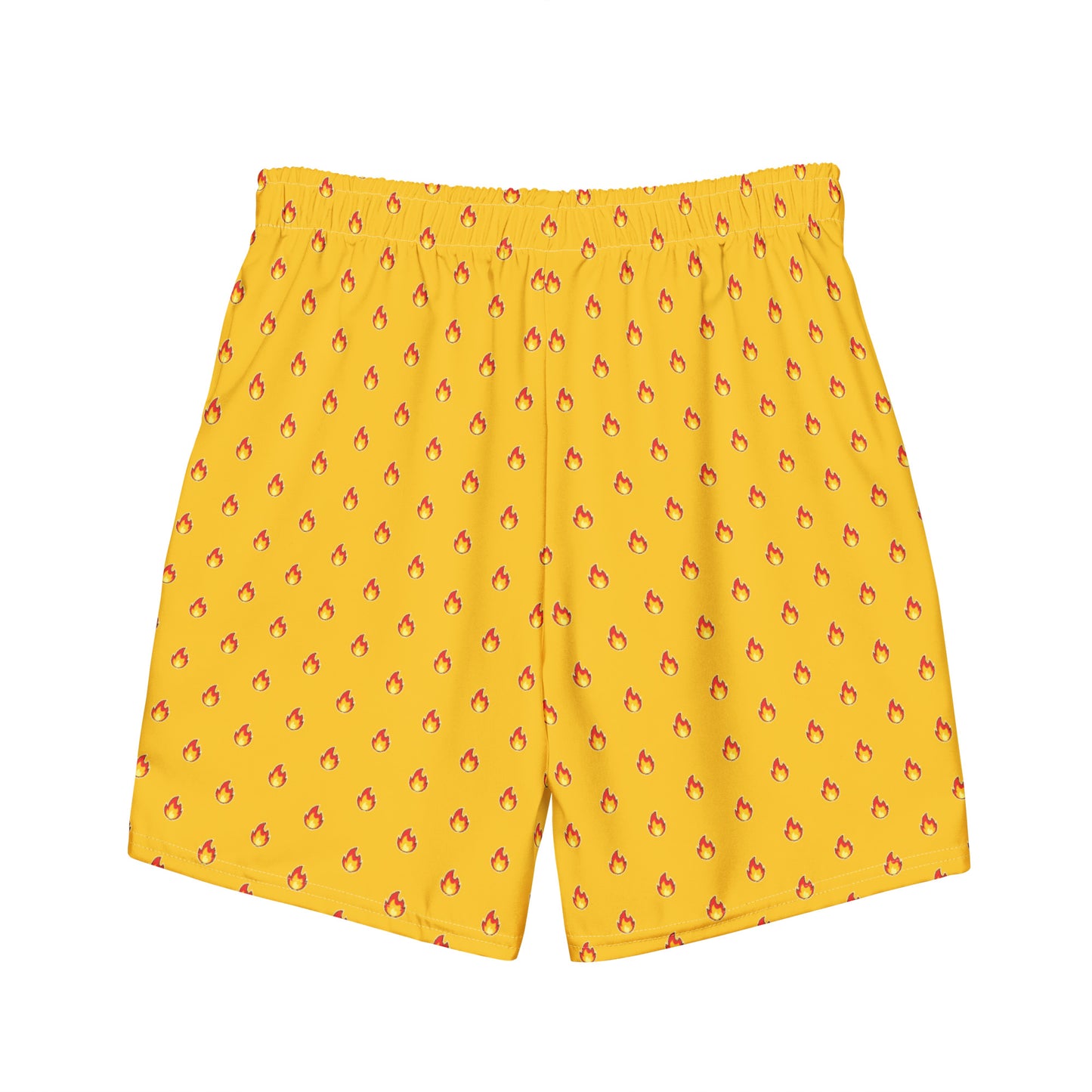 Emoji fire yellow swim short | Eco-Friendly Dazz'Up Store