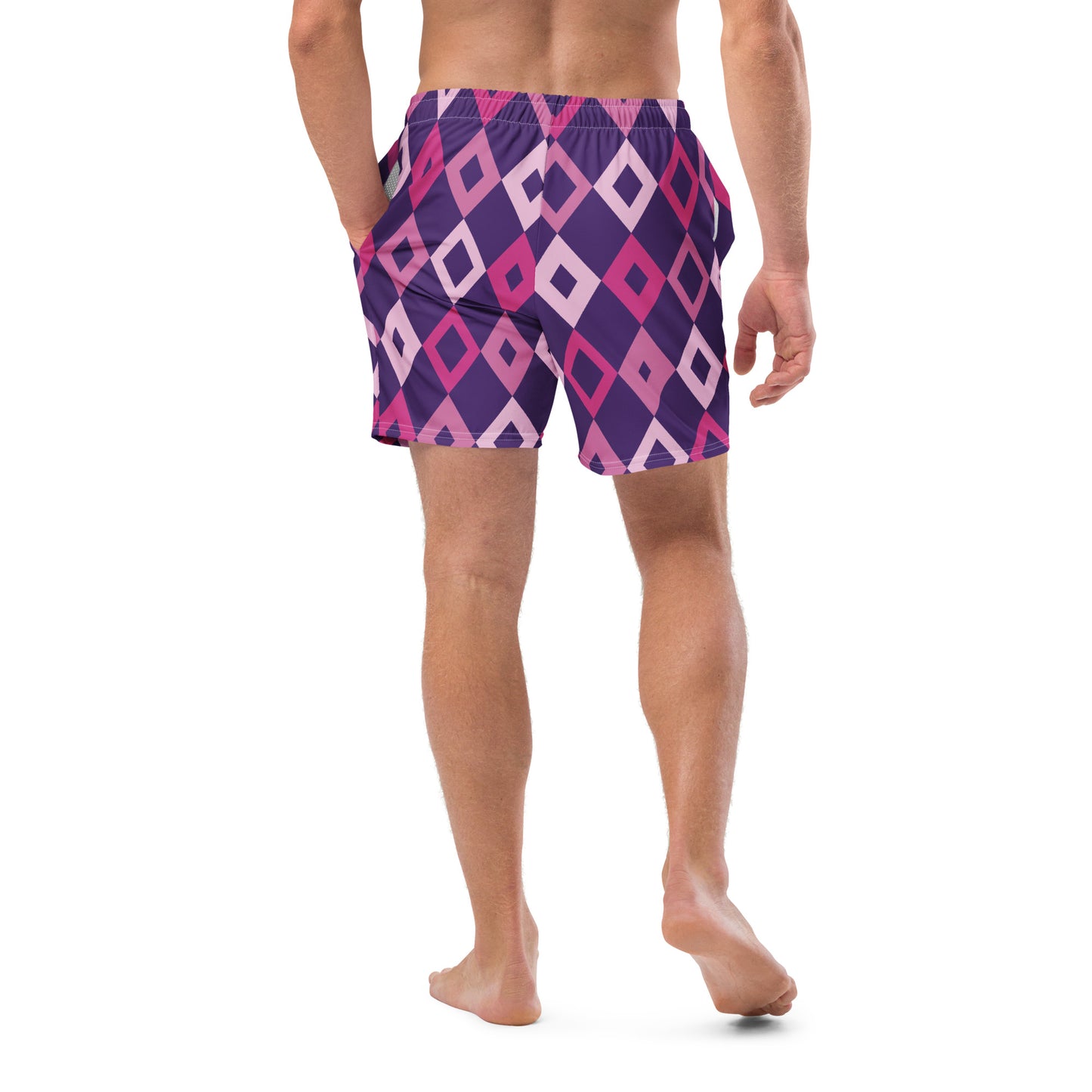 Swim Shorts | Purple rhombs Dazz'Up Store