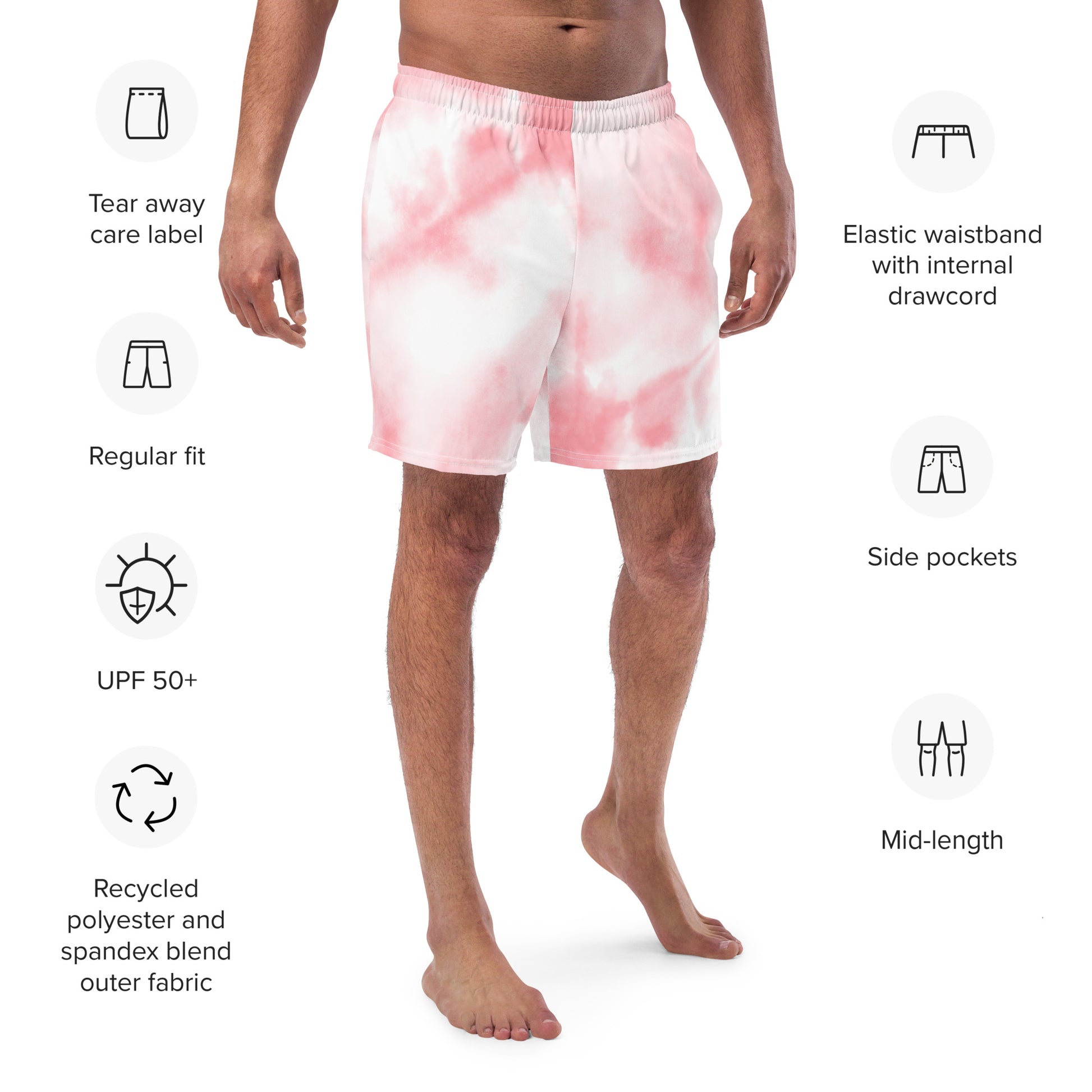 Swim Short | Pink Tie-Dye Dazz'Up Store