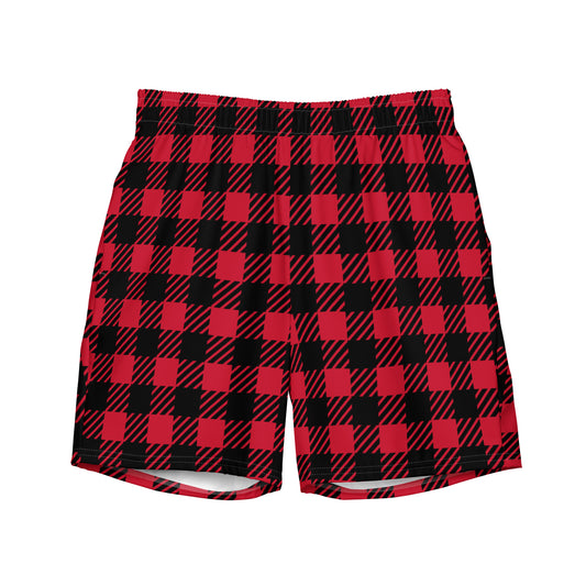 Swim Shorts | Red Plaid Dazz'Up Store