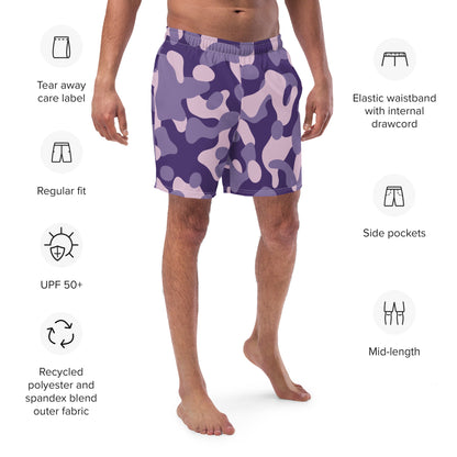 Swim Shorts | Purple Camouflage Dazz'Up Store