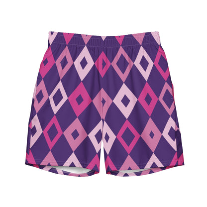 Swim Shorts | Purple rhombs Dazz'Up Store