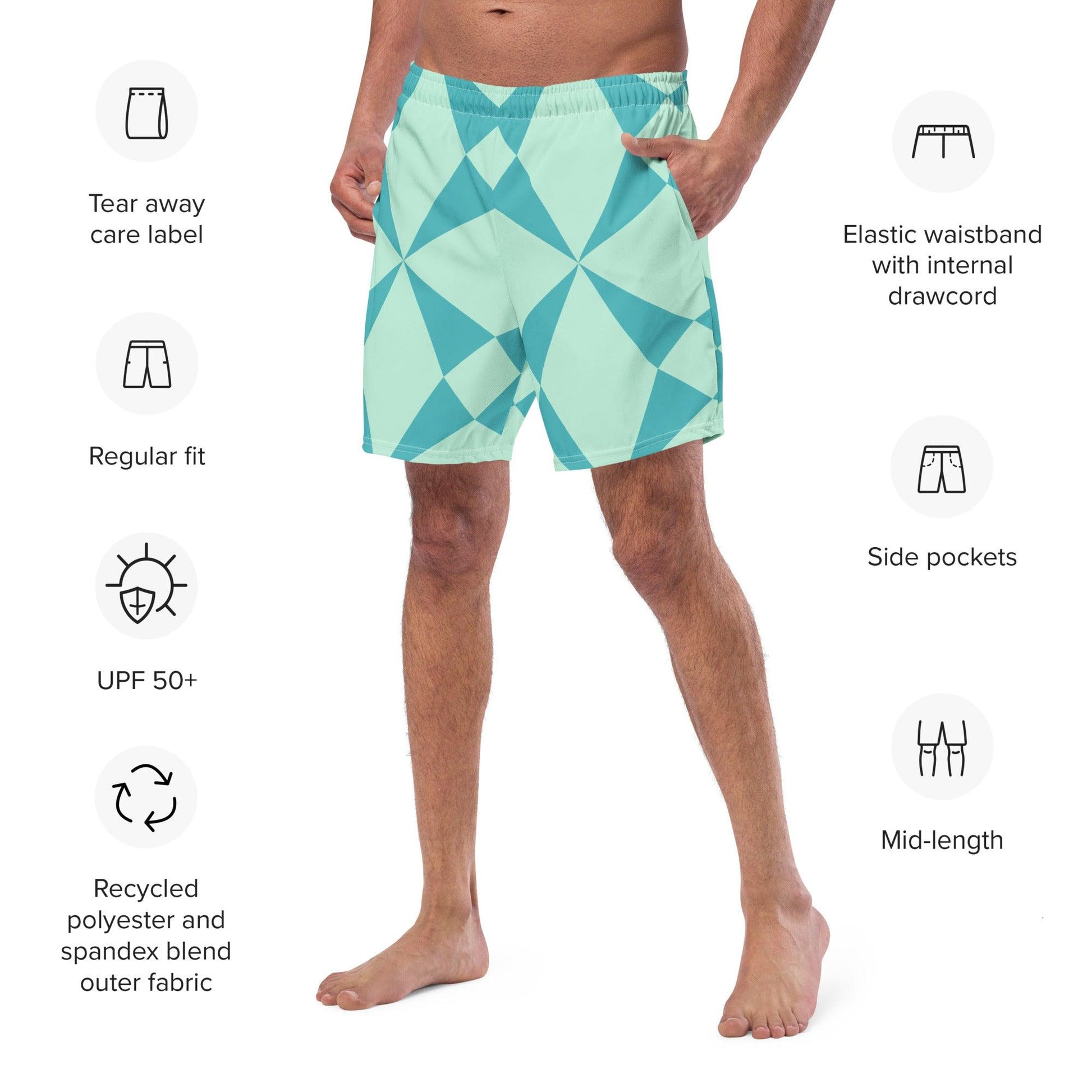 Swim Shorts | Sky Blue Stars Dazz'Up Store