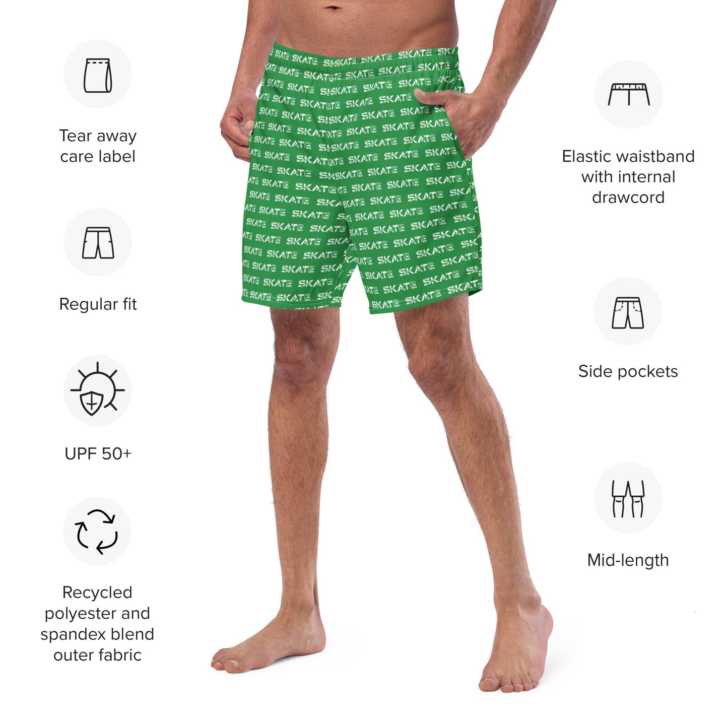 Swim Short | Skate Green Dazz'Up Store