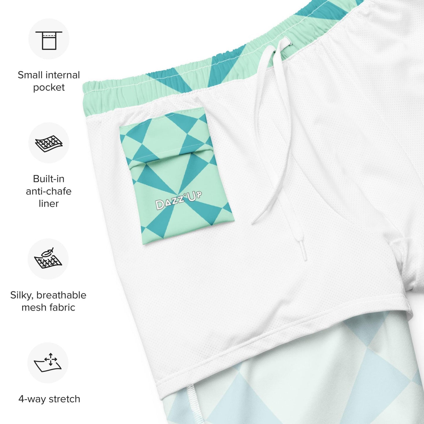 Swim Shorts | Sky Blue Stars Dazz'Up Store