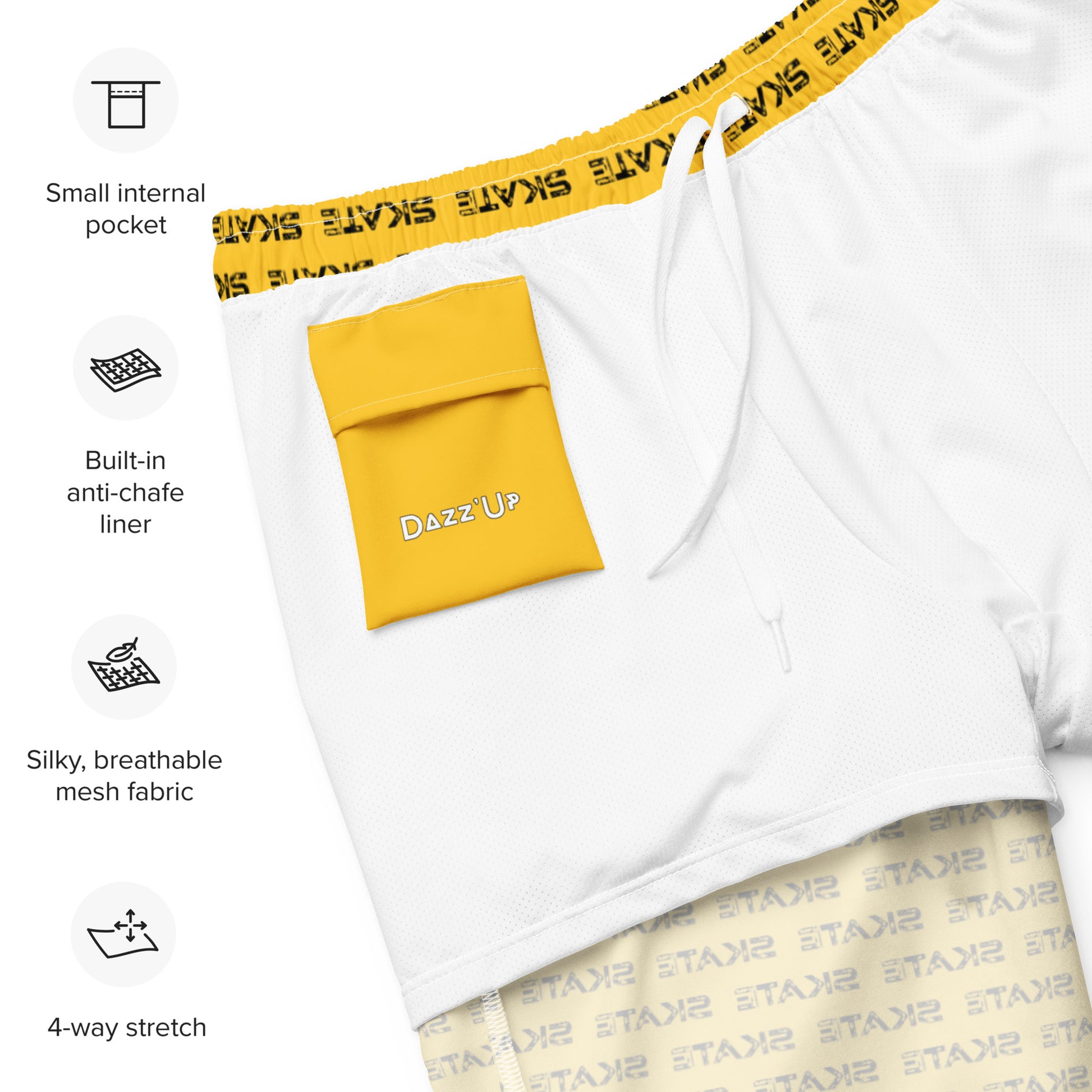 Yellow Swim Short | Skate Dazz'Up Store