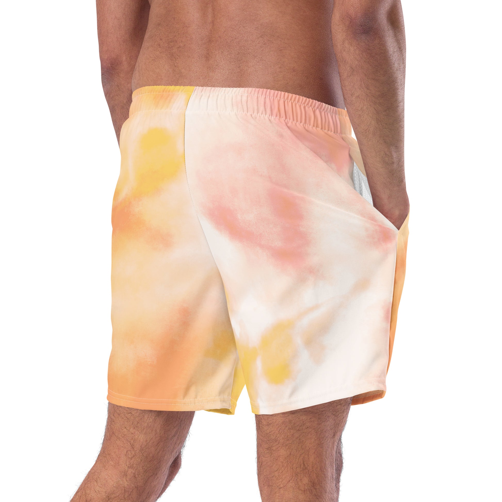 Eco-Friendly Swim Short | Peach Tie-Dye Dazz'Up Store