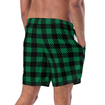 Swim Shorts | Green Plaid Dazz'Up Store