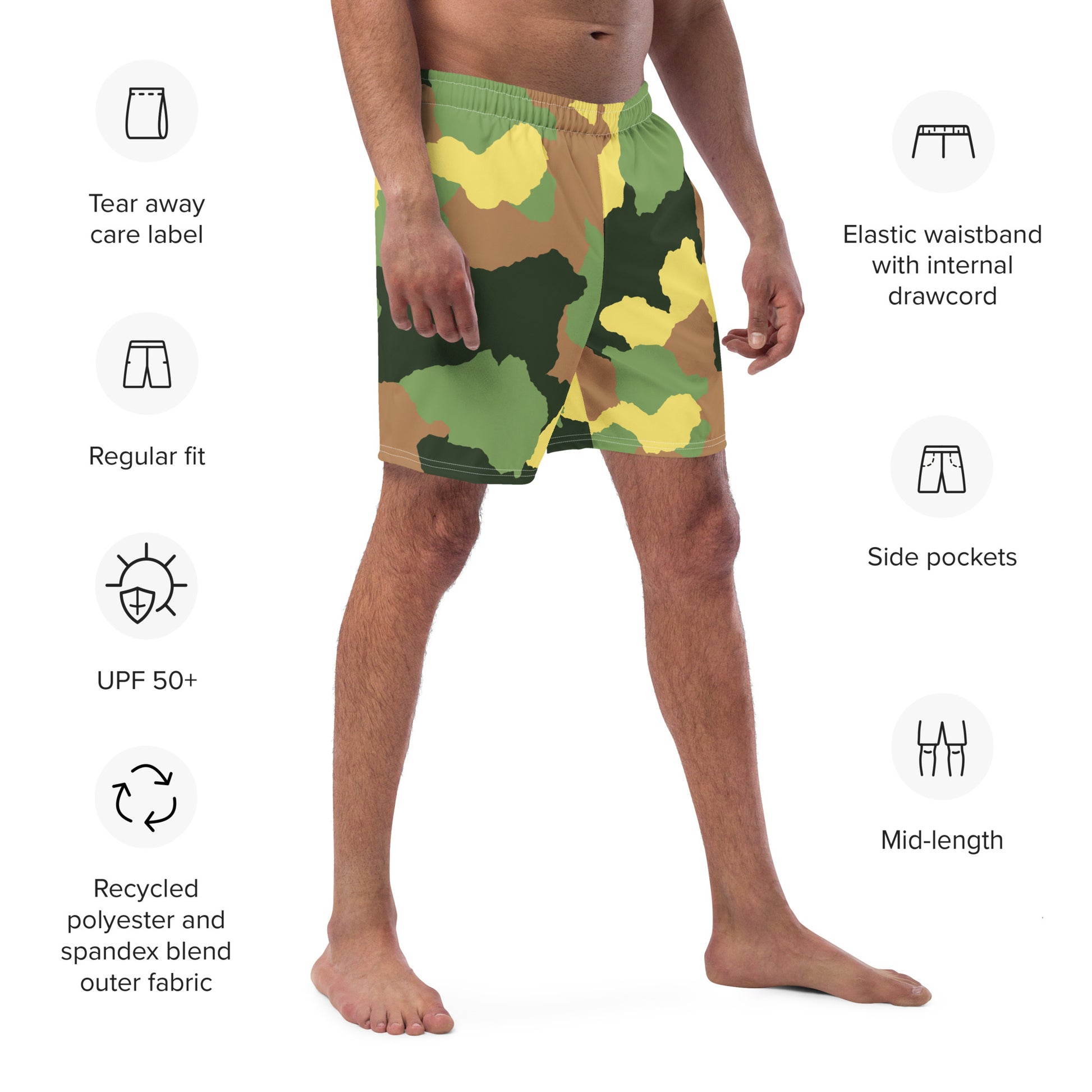 Swim Shorts | Camouflage Print Dazz'Up Store