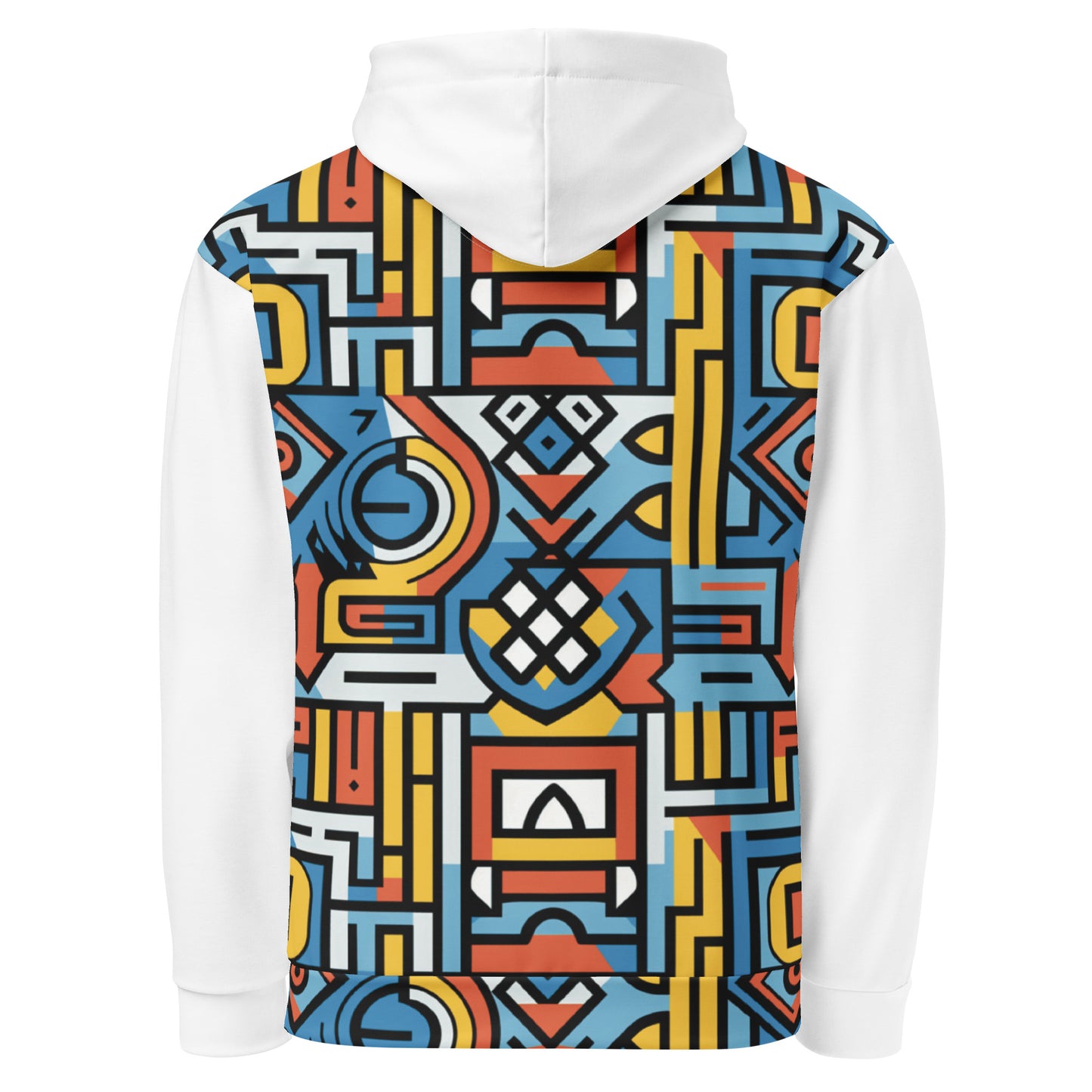 Unisex Hoodie | Ndebele 1 | White Dazz'Up Store