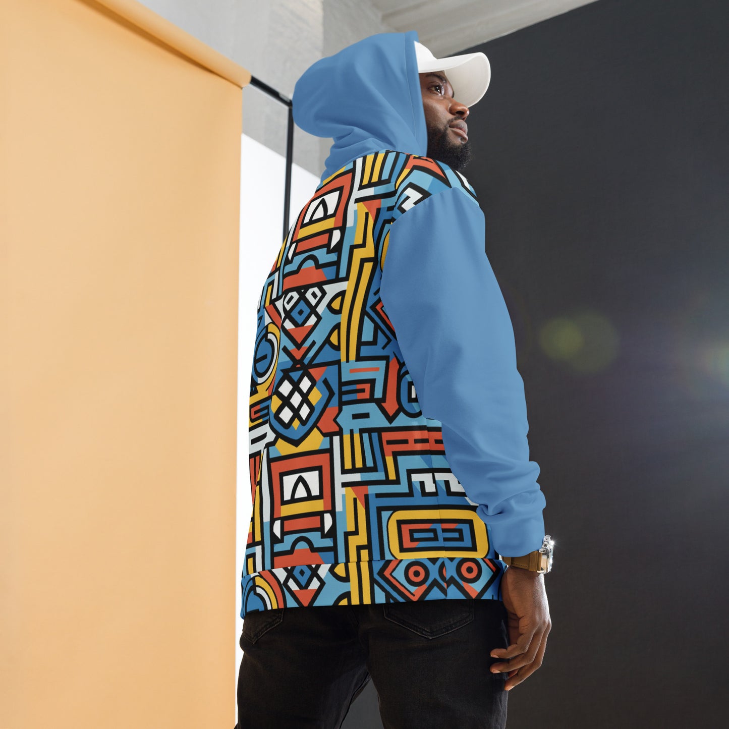 Unisex Hoodie | Ndebele 1 | Blue Dazz'Up Store