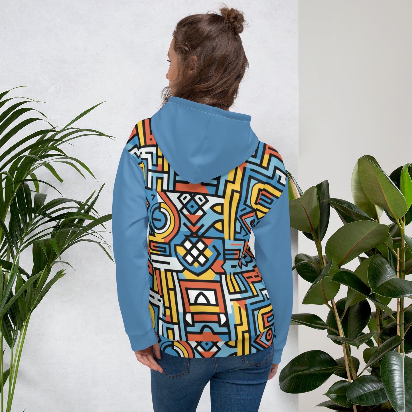 Unisex Hoodie | Ndebele 1 | Blue Dazz'Up Store