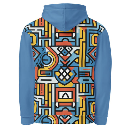 Unisex Hoodie | Ndebele 1 | Blue Dazz'Up Store