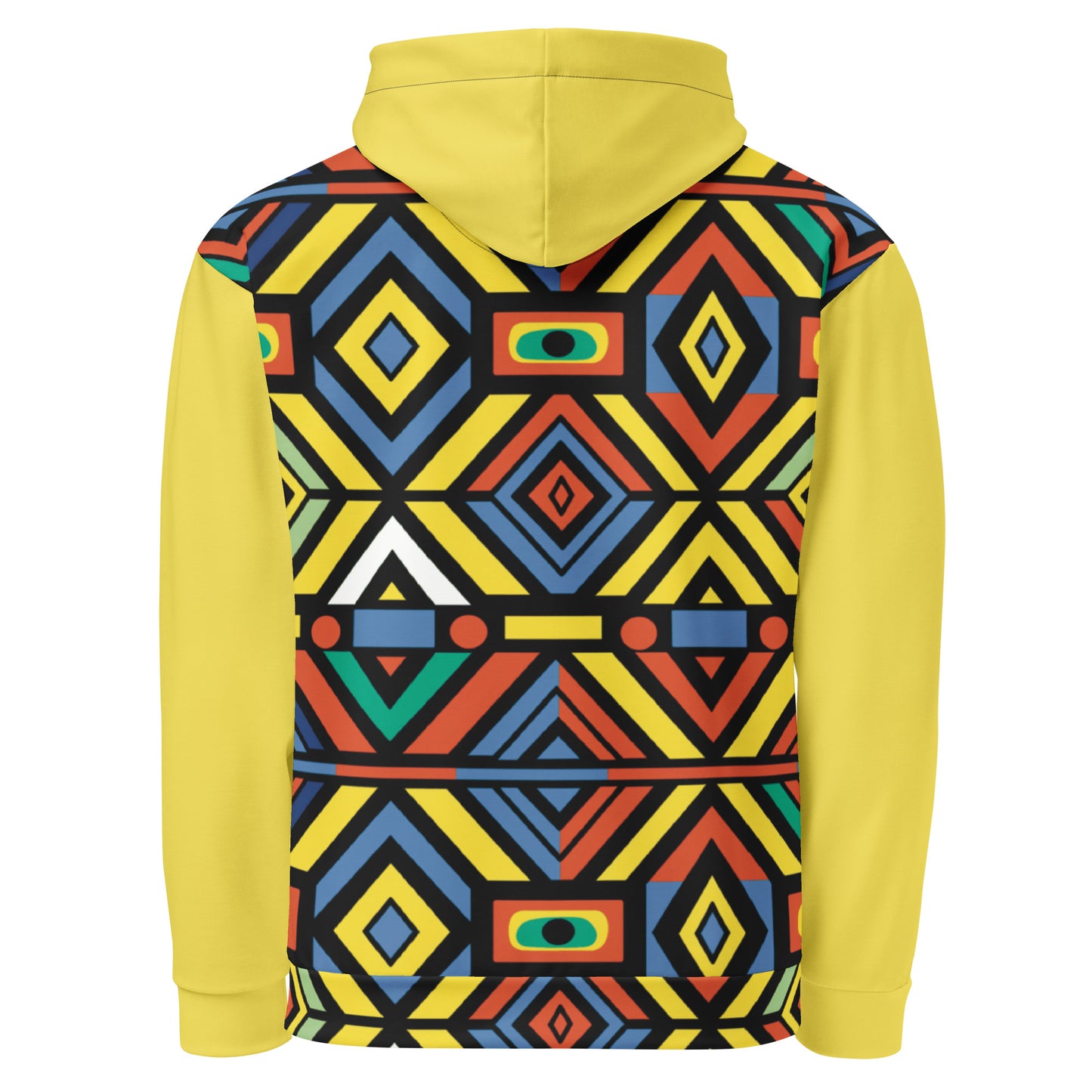 Unisex Hoodie | Afro Print Ndebele 3 | Yellow Dazz'Up Store