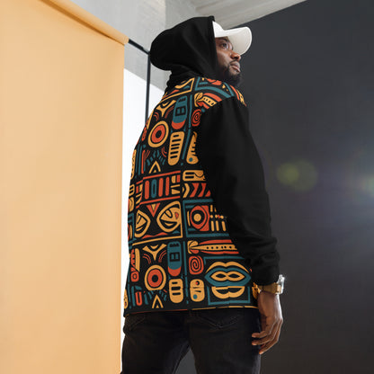 Unisex Hoodie | Afro Print Ndebele 4 | Black Dazz'Up Store