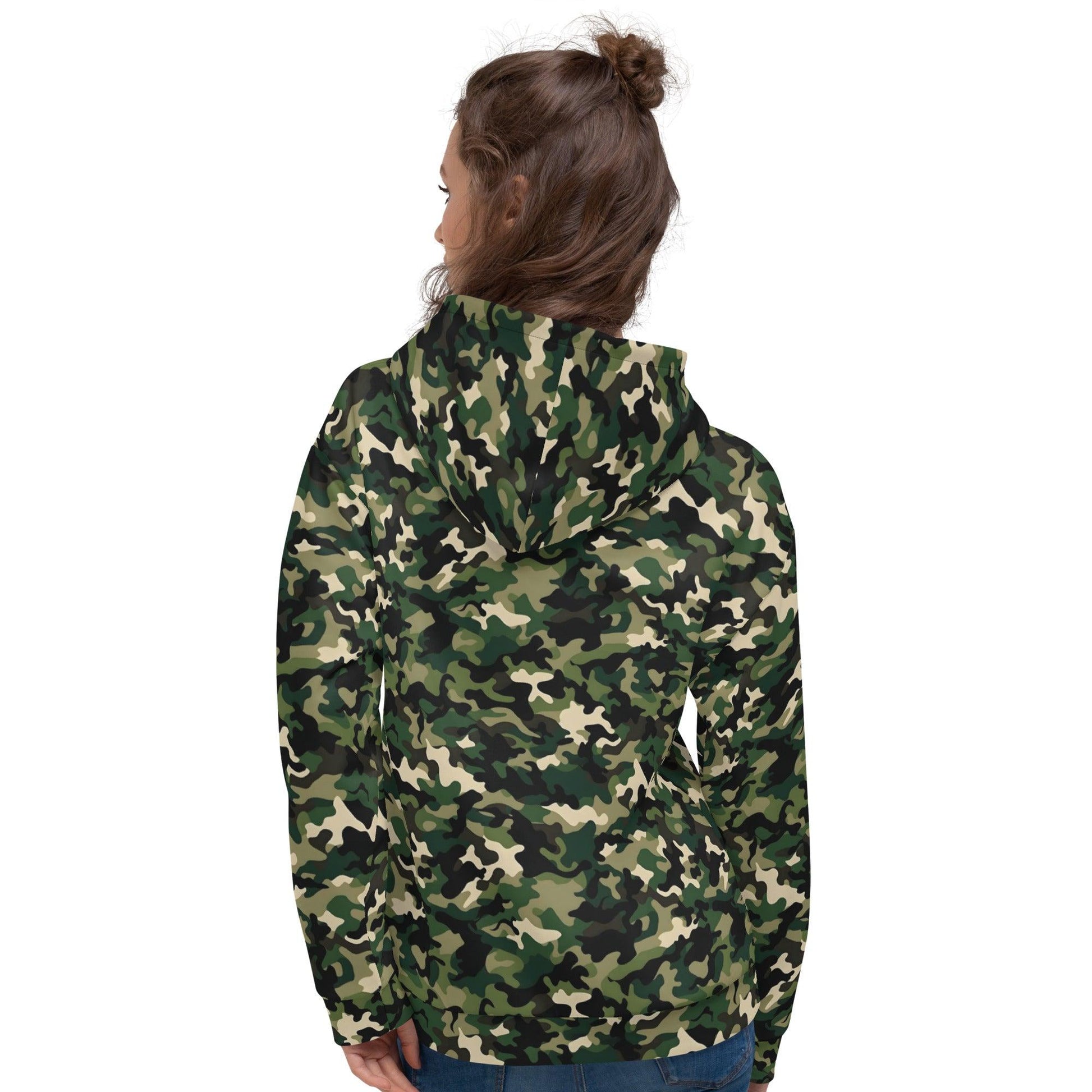 Unisex Hoodie | Green Camouflage Dazz'Up Store