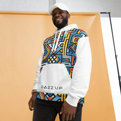 Unisex Hoodie | Ndebele 1 | White Dazz'Up Store