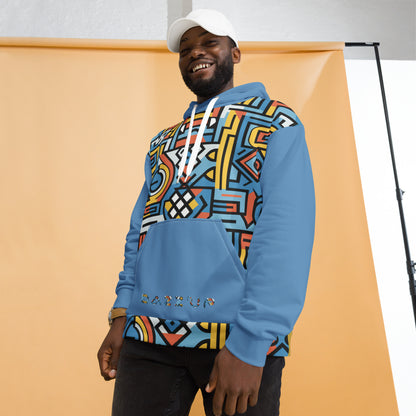 Unisex Hoodie | Ndebele 1 | Blue Dazz'Up Store