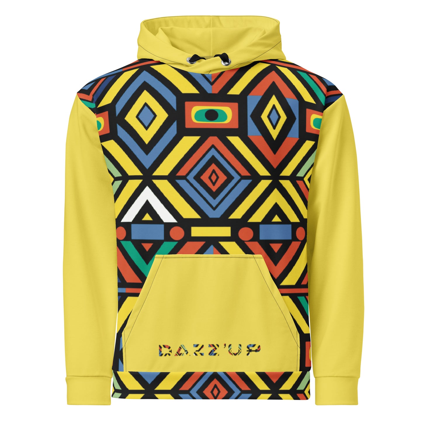 Unisex Hoodie | Afro Print Ndebele 3 | Yellow Dazz'Up Store